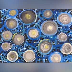 Abstract Flashing Lights Painting✨💡